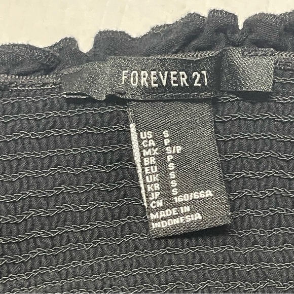 Forever 21 Multicolored Striped Knit Strapless Romper - Picture 6 of 9